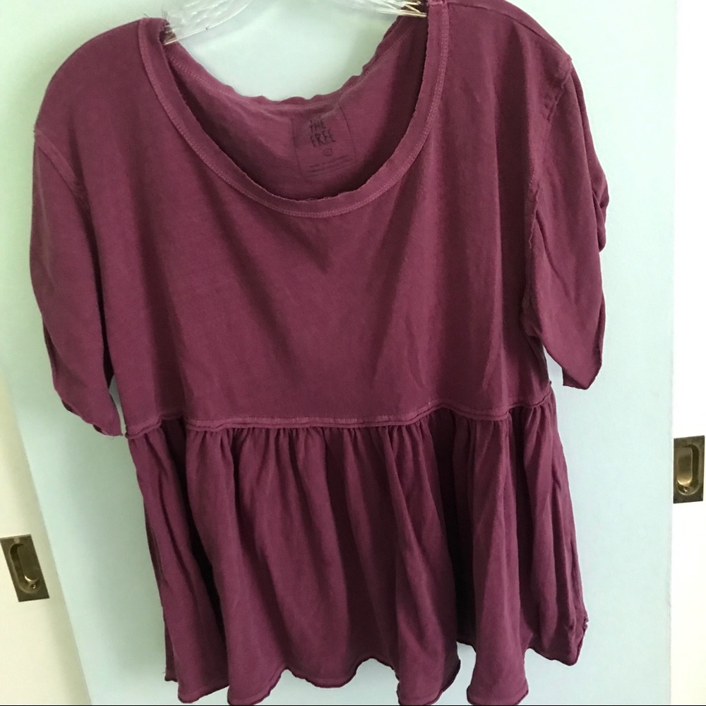 Free People peplum shirt